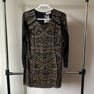 Karina Grimaldi Beaded Mini Dress